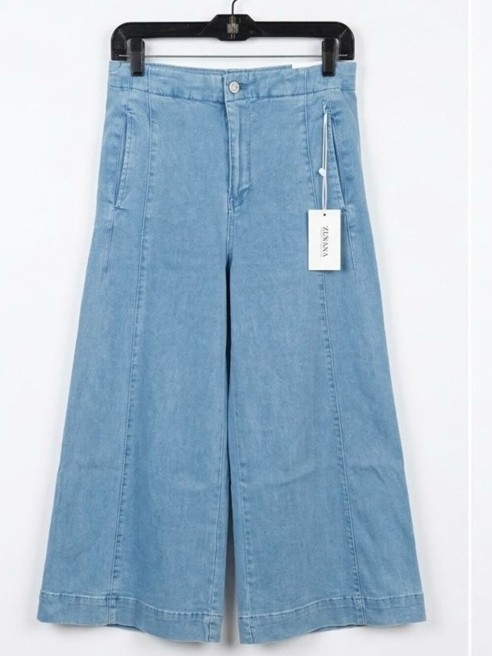 Zanzea Light Blue Wide Leg Jeans